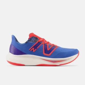 Tenis Para Correr New Balance NYC Marathon Fuel Cell Rebel V3 Hombre Azules Oscuro Rojos | NB497HUR